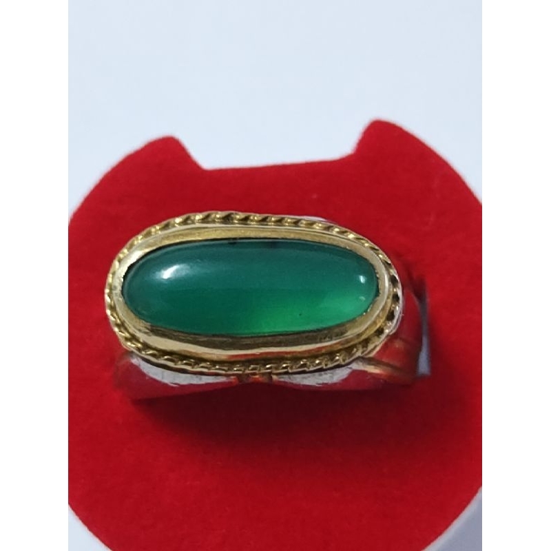 natural bacan giwang ring perak