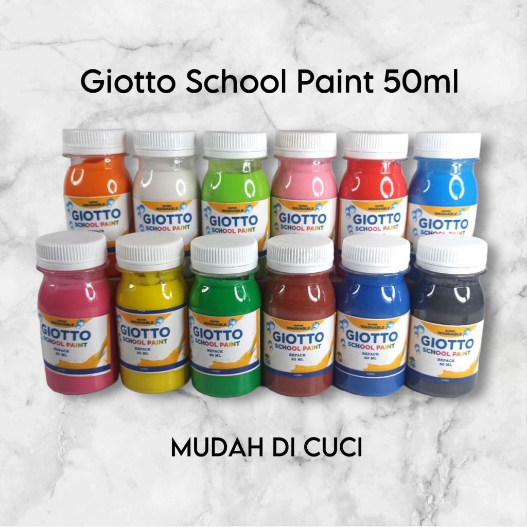 

Giotto School Paint Washable cat lukis anak Giotto 50ml