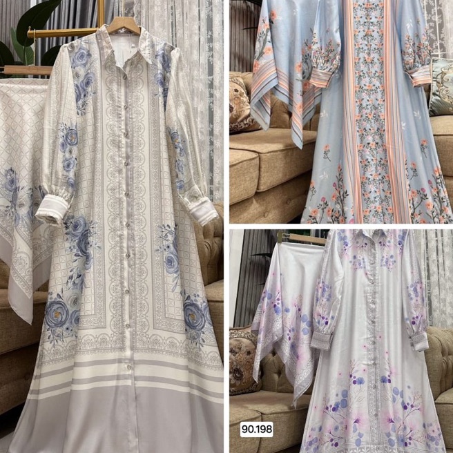 Langka gamis set hijab zaira  set gamis hijab zaira