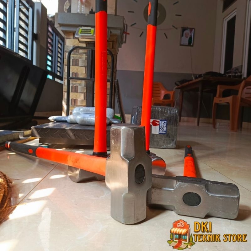 Palu Bodem Palu Batu 8 Kg 16 Lb OPT Sledge Hammer Palu Gagang Fiber