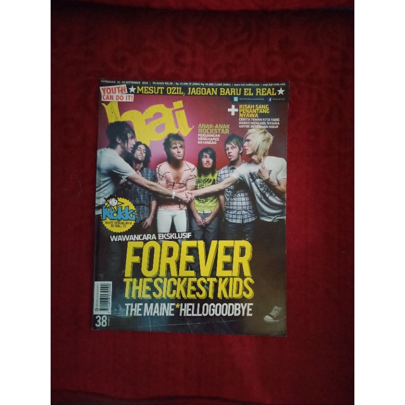 Majalah Hai The Sickest kids Kyle Burns John o Callaghan Ridho Rhoma Mocca