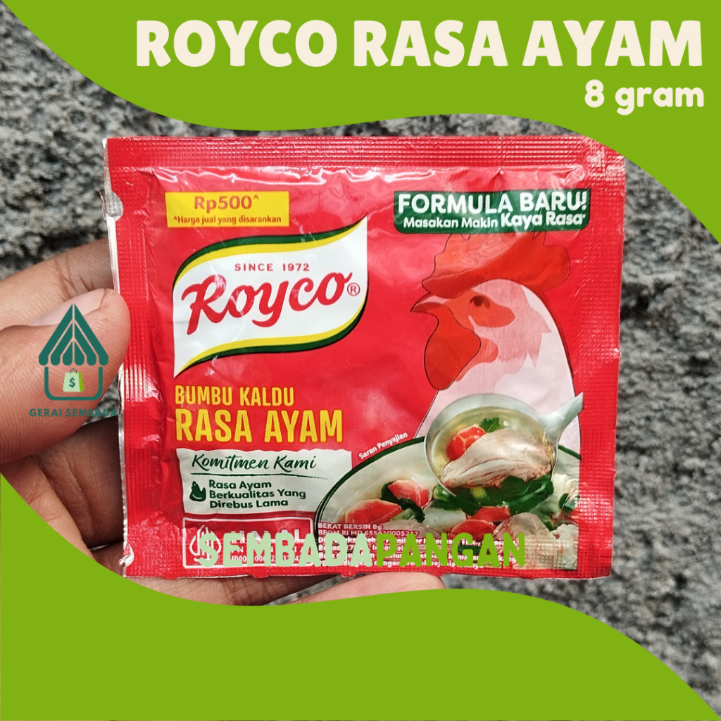 

Royco Bumbu Kaldu Ayam Kemasan Sachet 8 gram - GERAI SEMBADA