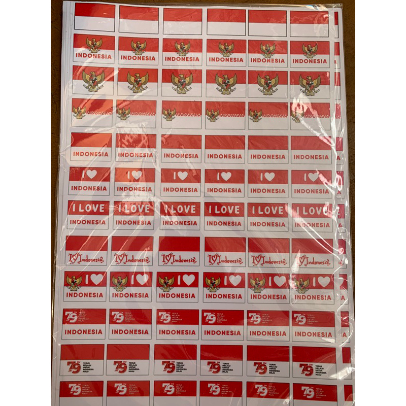 

sticker lembaran negara indonesia / sticker permanent / stiker hp laptop