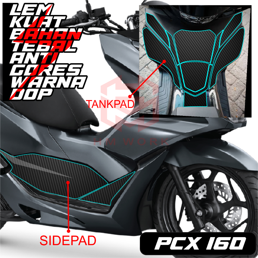 STICKER PELINDUNG DASHBOARD TANKPAD SIDEPAD PCX 160