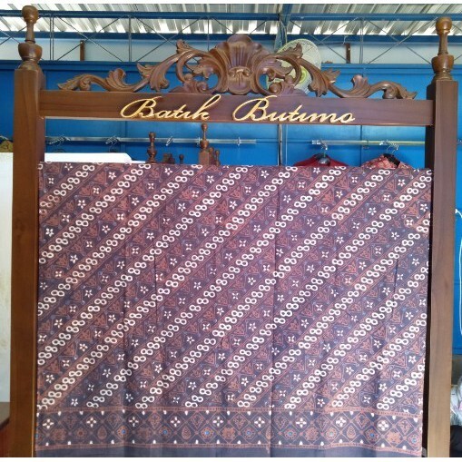 Kain Batik Cap Geblek Renteng Coklat Bahan Premium Batik Cap Murah