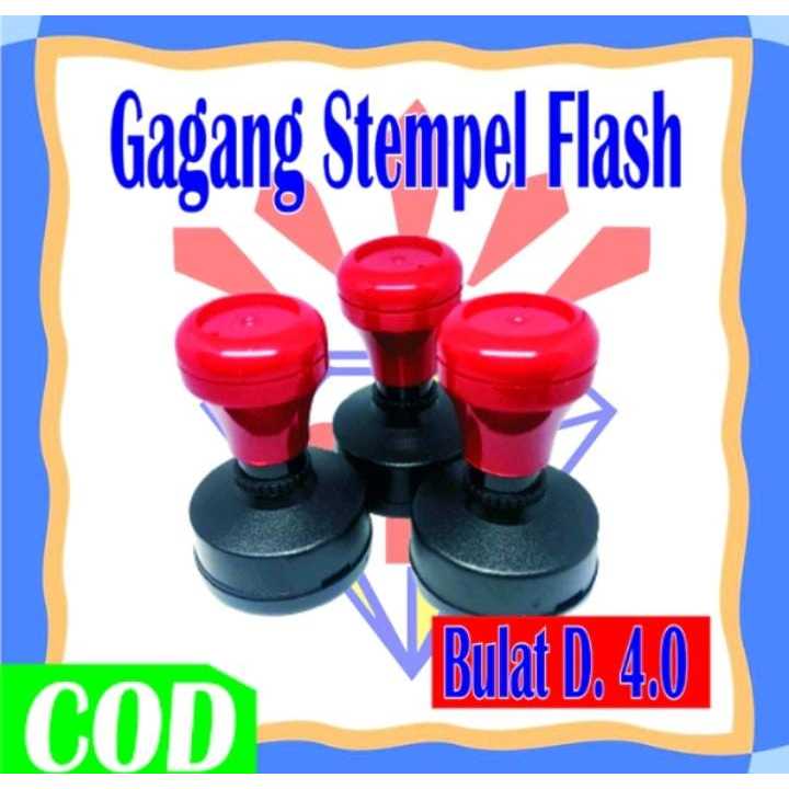

BULAT D40 MM - GAGANG STEMPEL FLASH BULAT UKURAN D40 / D. 4CM ECERAN MURAH
