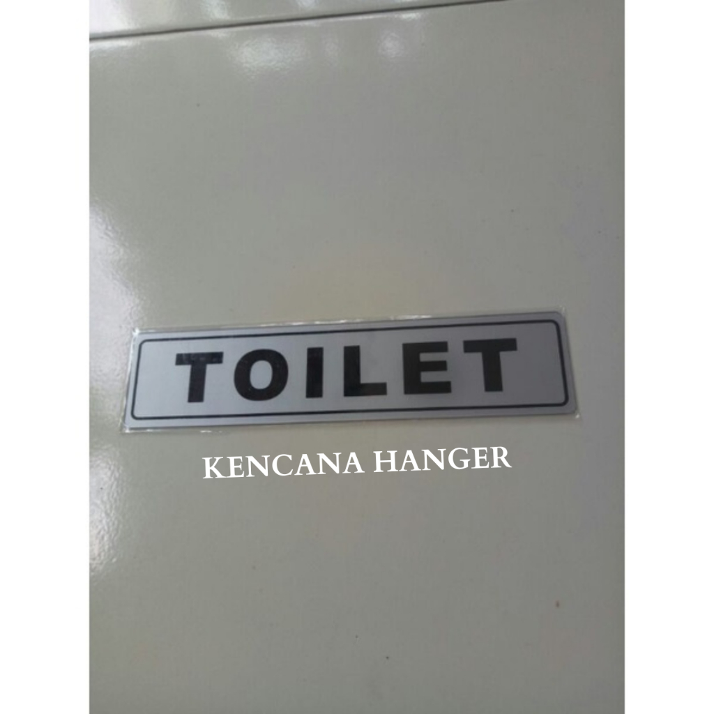 

Sign Label / Sign Board Toilet Ukuran 19.5 cm x 4.5cm