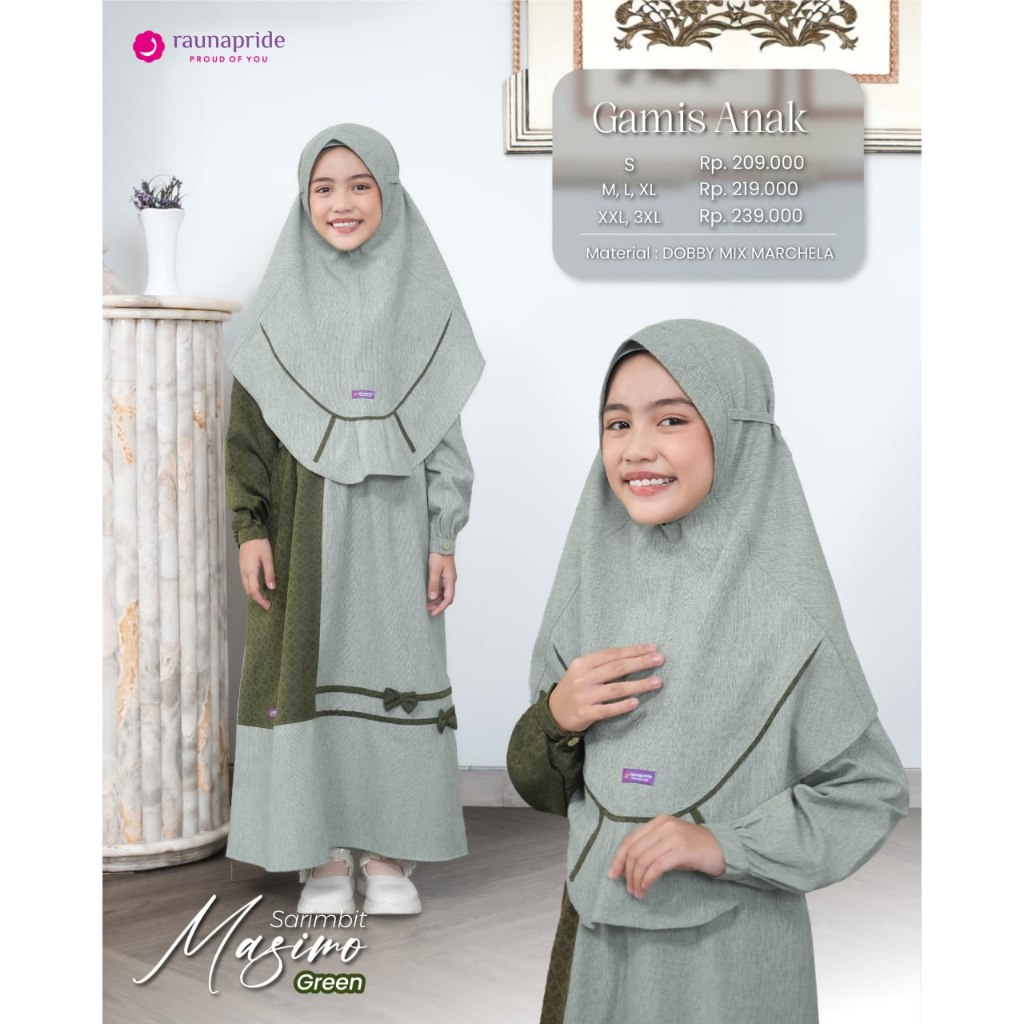 GAMIS ANAK RAUNA RGAF MASIMO