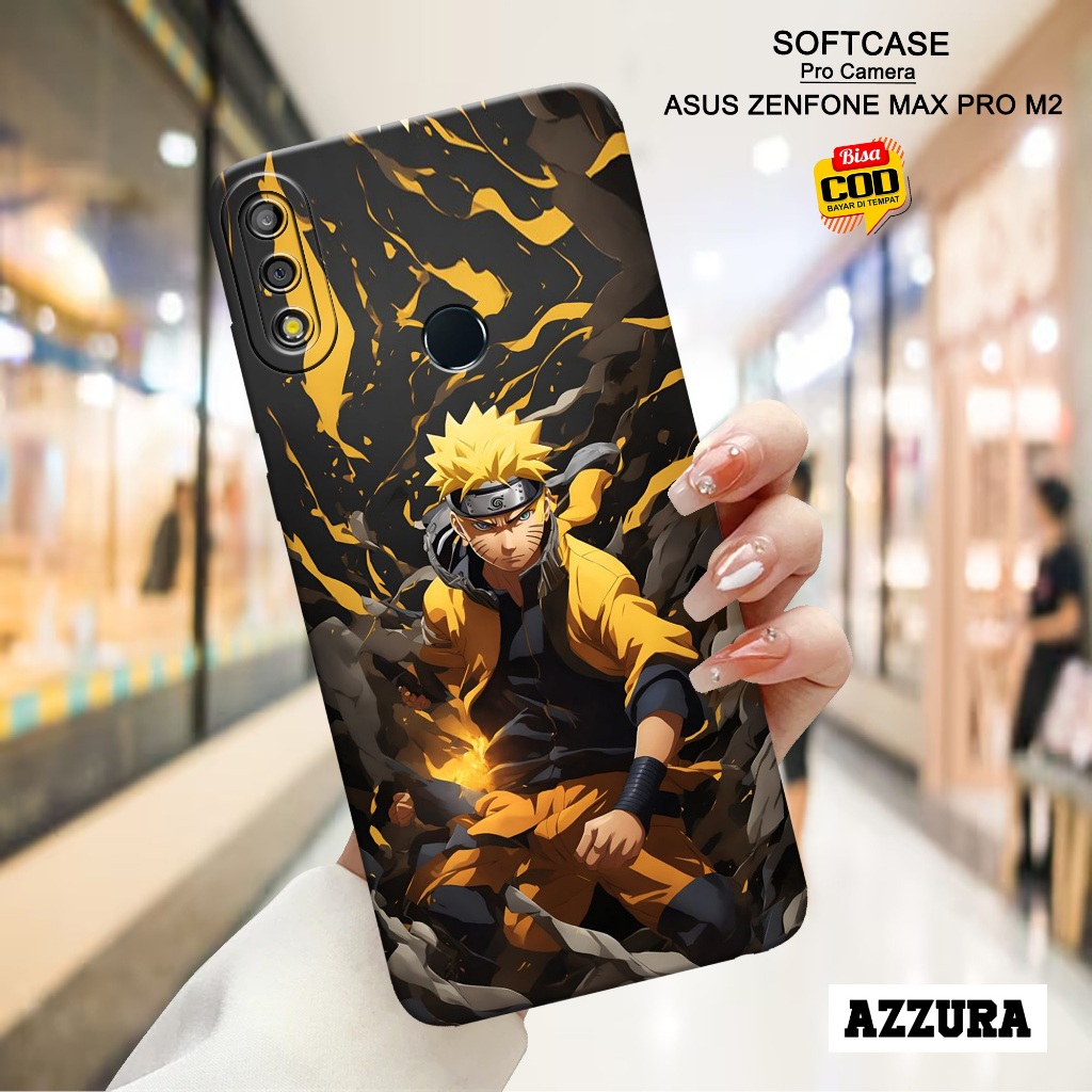 AZZURA - Asus Zenfone Max Pro M2 - Anime Case - Softcase Asus Zenfone Max Pro M2 - Case Hp Asus Zenf