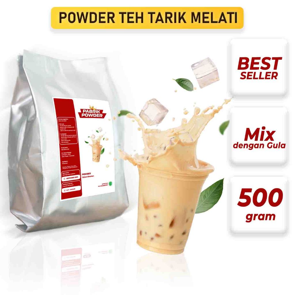 

Powder Teh Tarik Aroma Melati , Bubuk minuman 500 gram