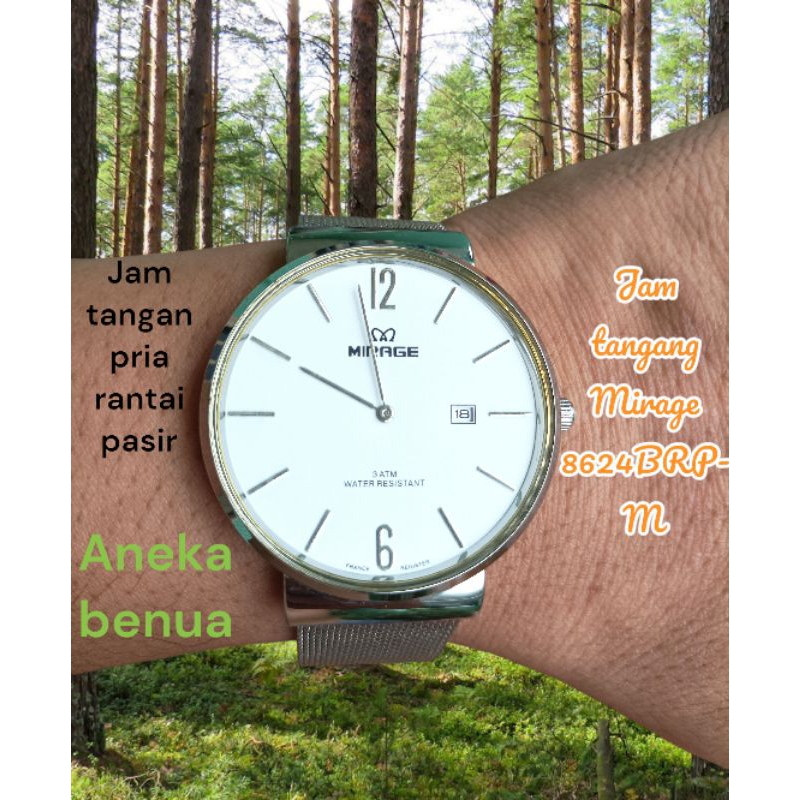 Jam Tangan Mirage Rantai Pasir,Original, Jam Tangan Cowok