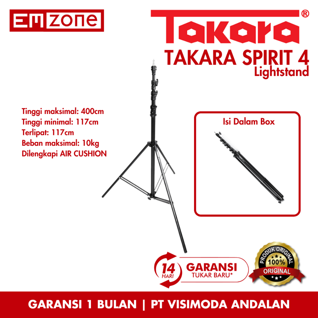 Light Stand Takara Spirit-4 Lightstand Air Cushion Bantalan Angin