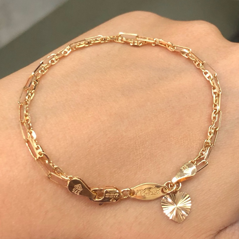 CL2F- GELANG PAPERLINE AIGNER UBS 2LAYER 3GRAM KADAR 375 PANJANG 17CM