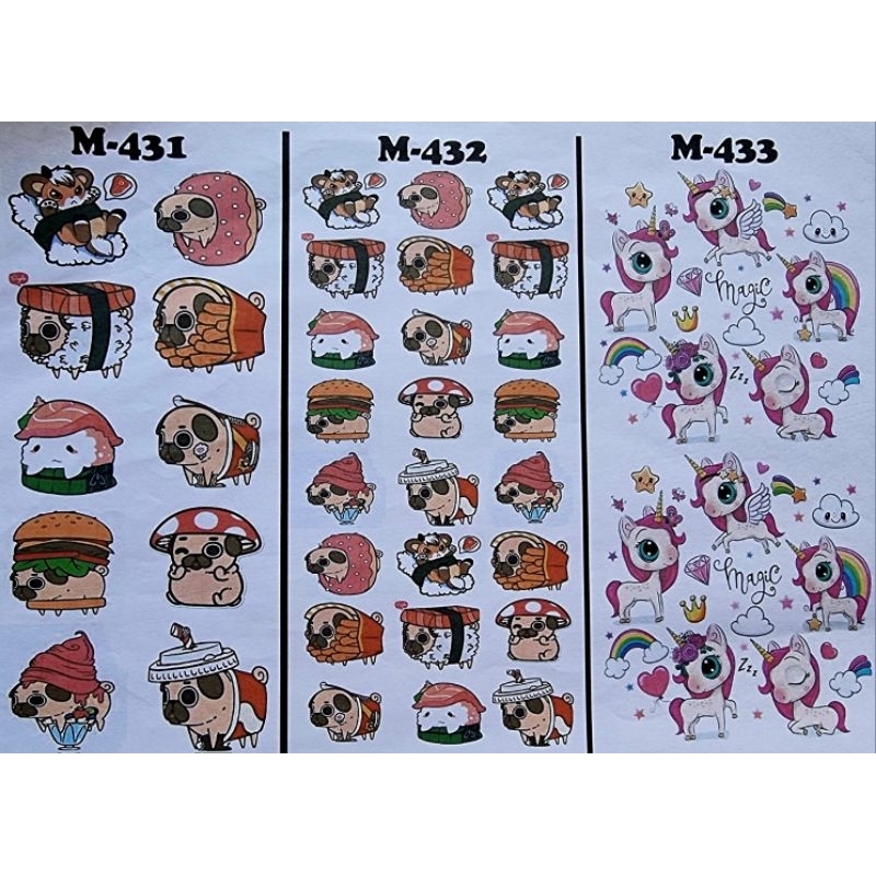 

Forcysn Edible Stamp / Edible Picture / Stiker Makanan M410-433