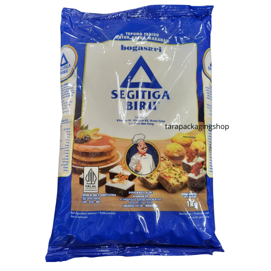 

Tepung Terigu Segitiga Biru 1Kg : Untuk Aneka Makanan