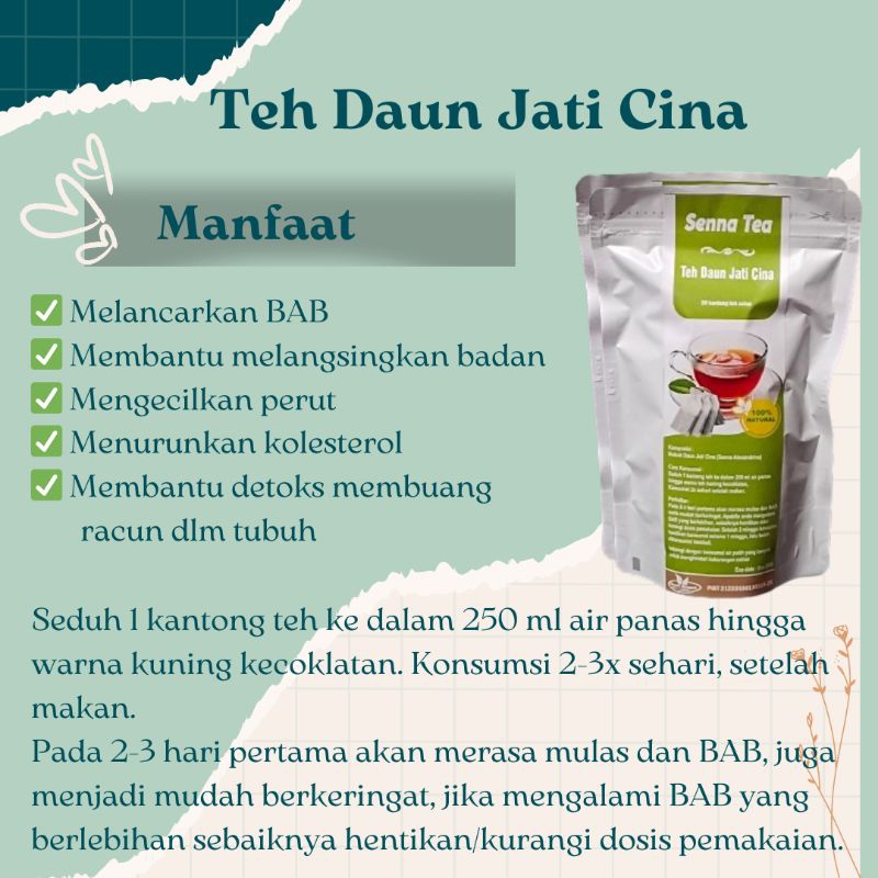 

Teh Jati Cina Celup | Teh Herbal | Teh diet pelangsing