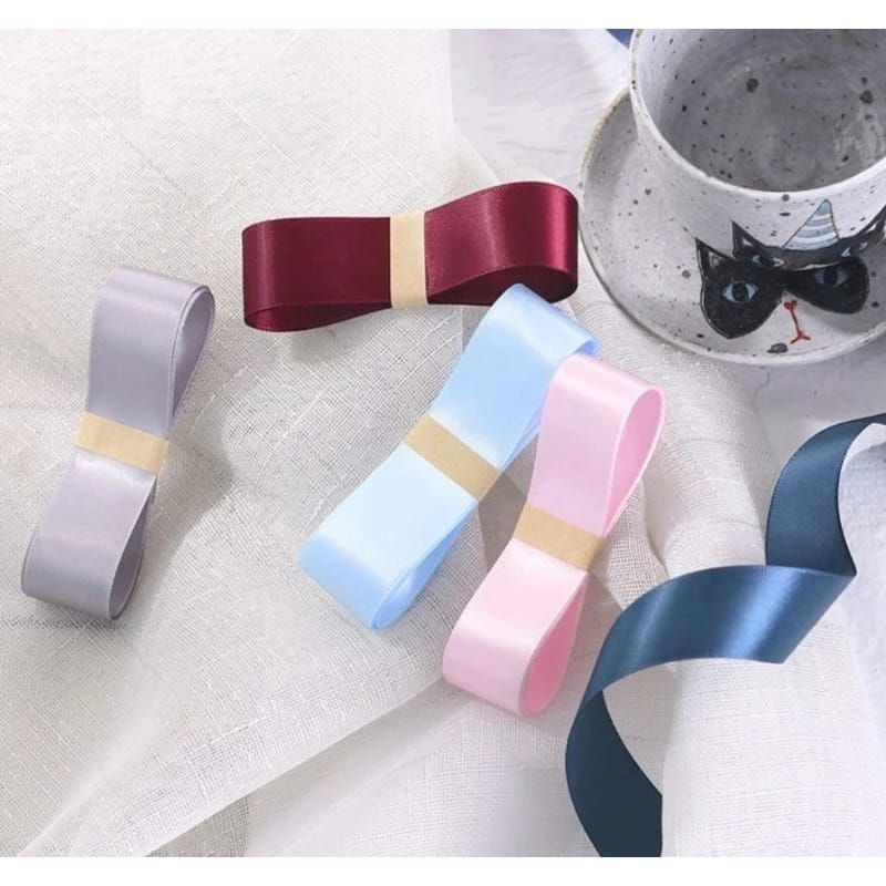 

(ECER 1 METER) PITA SATIN POLOS 1.5 INCH / 4CM PITA KADO HIASAN SOUVENIR ECER