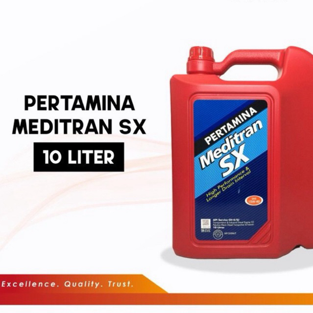 Oli Meditran SX 15W-40 10 Liter Oli Mesin Diesel Pertamina Meditran Sx 10Liter