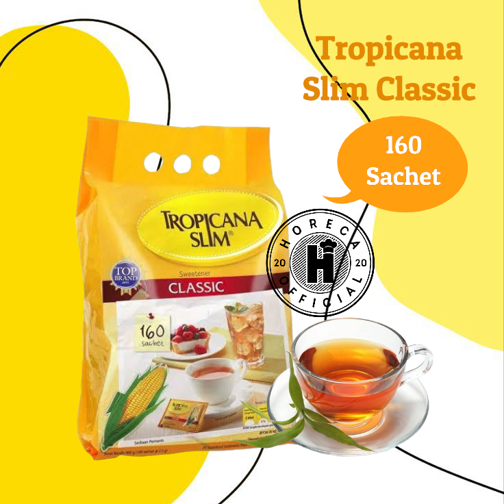 

TROPICANA SLIM SWEETENER CLASSIC 160 SACHET / GULA RENDAH KALORI 160SACHET