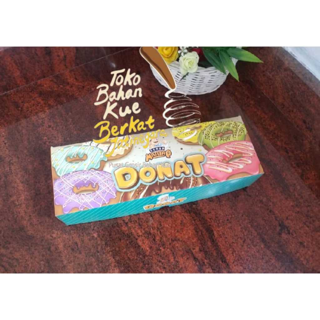 Dus Sedap Mantap Donat Isi 3/Box Donat isi 3, Isi 10 PCS