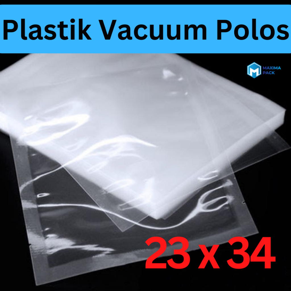 23x34 Plastik vacuum polos vakum plastik polos vakum bag makanan kemasan frozen