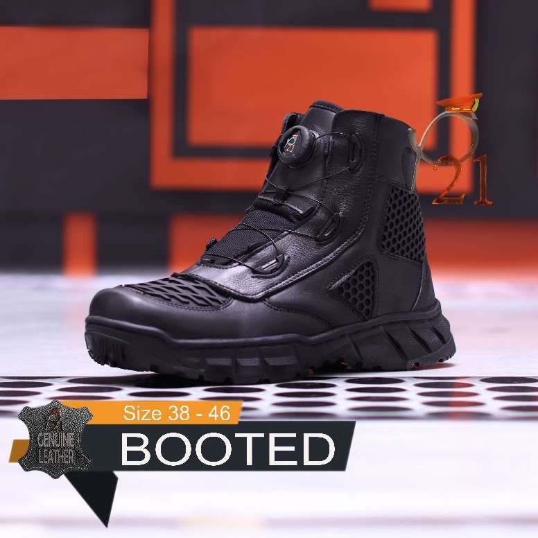 KODE G55S P21 Booted Sepatu PDH PDL Lantas Polri Best Seller Garansi 1 Tahun