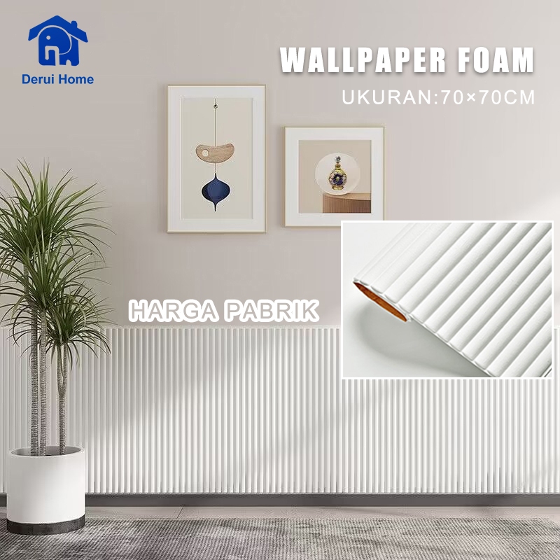 [COD] Wallpaper Dinding Foam 3D Motif 70x70CM  / Walpaper Stiker Dinding PLAFON WALLPAPER MU Dekoras