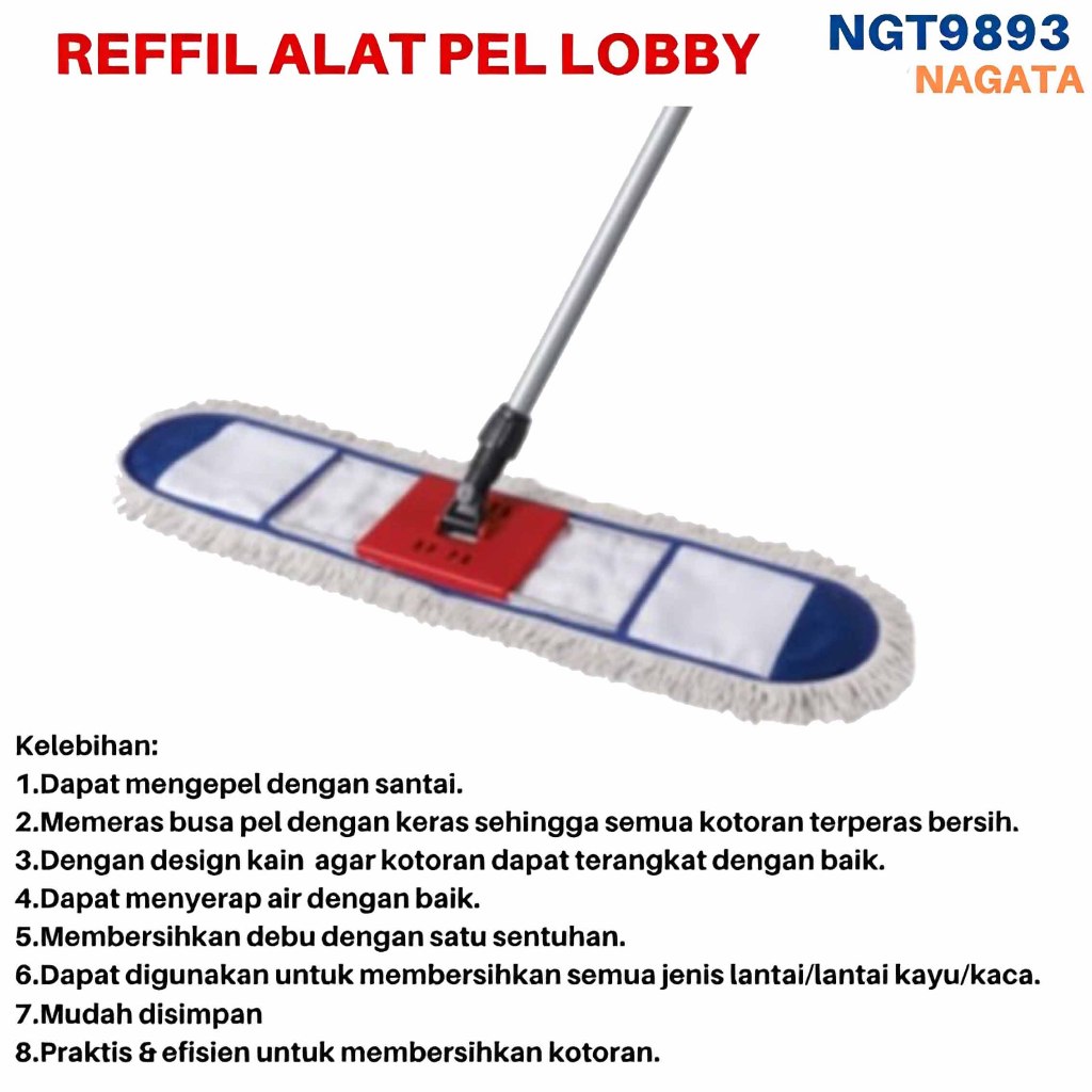 Nagata / Alat Pel Lantai / Alat Kain Pel Lantai Serbaa / 9893
