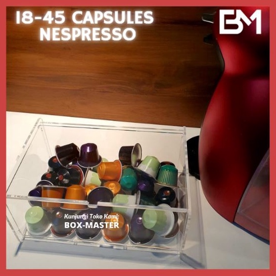 Acrylic Organizer Mesin Kopi Espresso Mesin Espresso Machine Nescafe Dolce Gusto Nespresso Capsule D