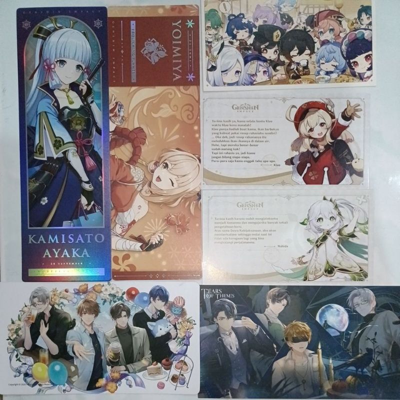 Ticket Postcard Mihoyo Hoyoverse Tears of Themis | Genshin Impact