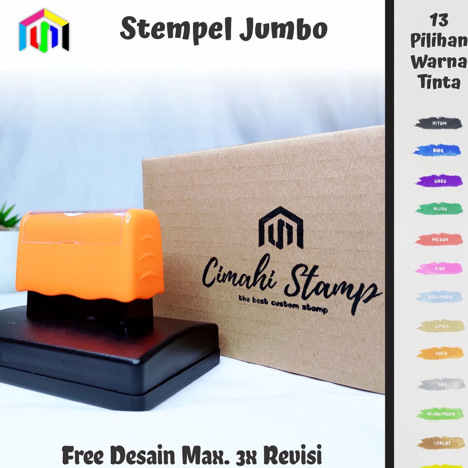 

CETAK CUSTOM STEMPEL FLASH JUMBO STEMPEL BESAR UNTUK CAP KARDUS LABEL v HC4