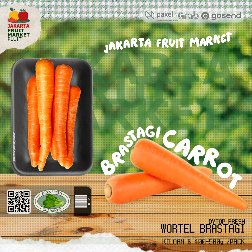

WORTEL BRASTAGI sayur carrots fresh