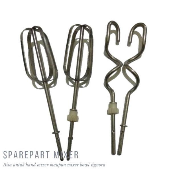 Whisk Spiral Pengaduk Mixer Signora Untuk Hand Mixer Dan Mixer With Duduk signora v C5V4