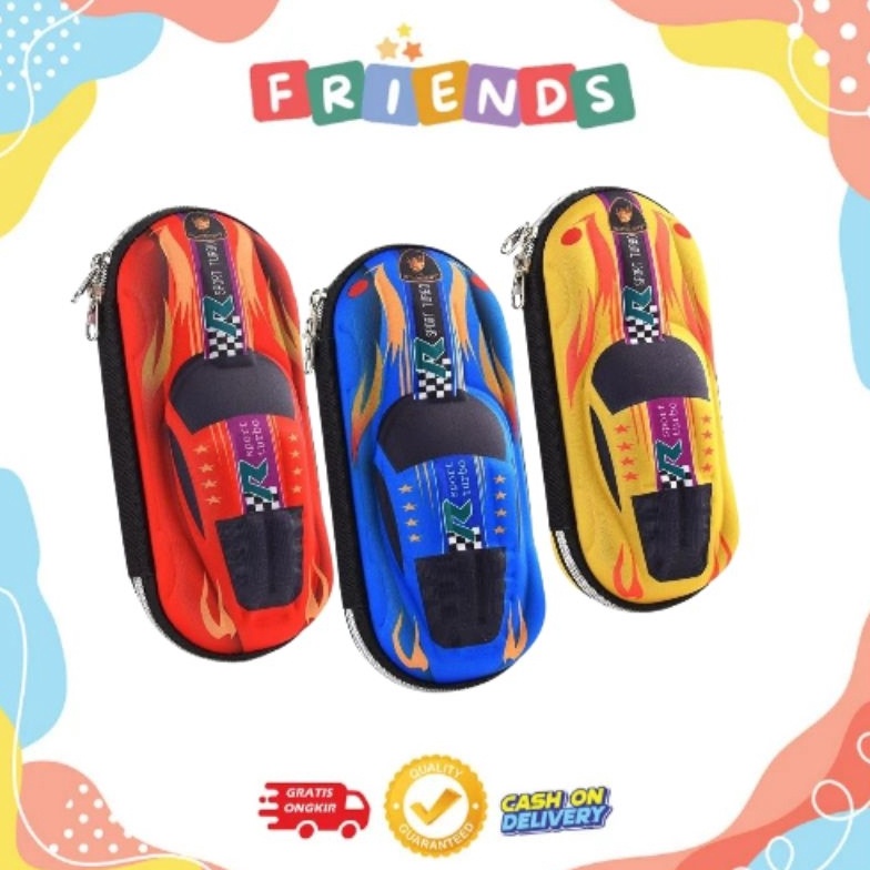 

CNC Kids Tempat Pensil Kotak Pensil Pencil Case TK SD Bahan EVA 3D Mobil Car k G1H7