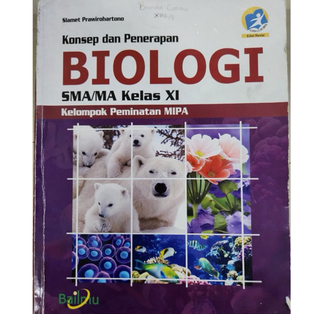 

BIOLOGI SMA/MA KELAS XI-BAILMU