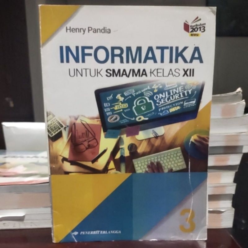 buku informatika kelas 12 sma 3 kelas xii erlangga bekas