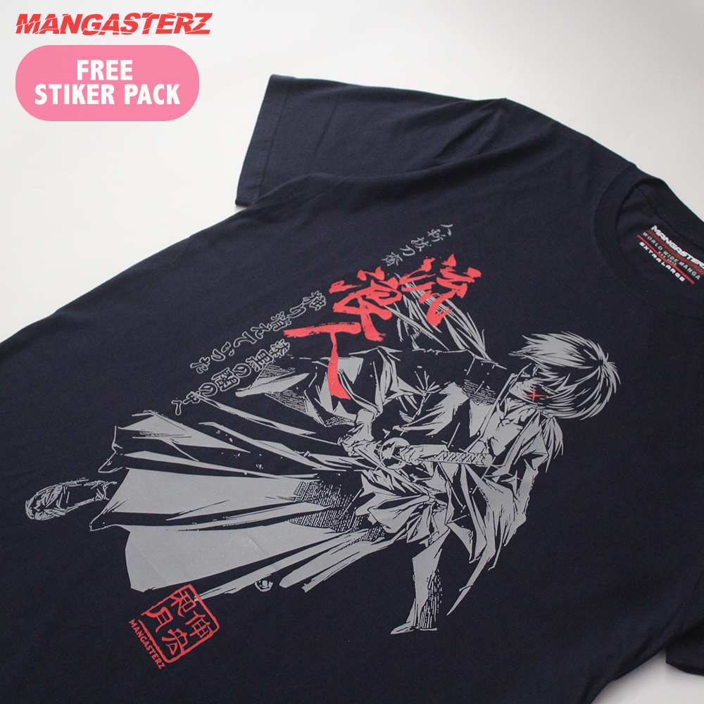 Kaos Kenshin Himura Baju Anime Rurouni Kenshin