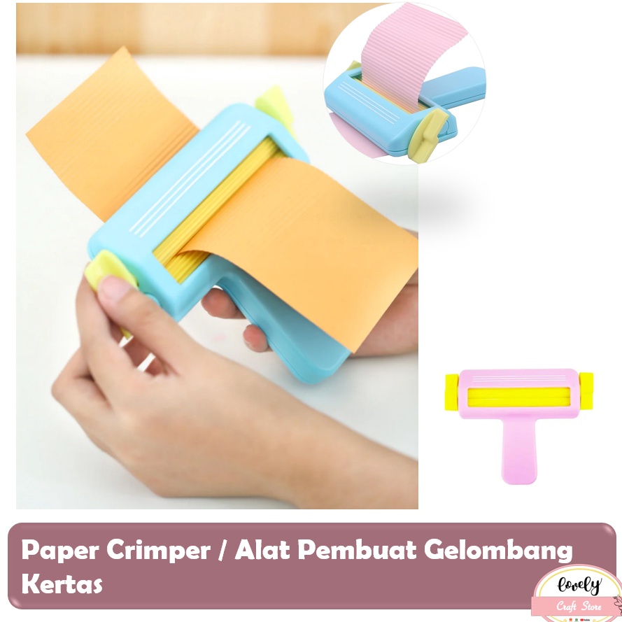 

LovelyCraftStore D7 Paper Crimper Alat Pembuat Gelombang Kertas Paper Wave Shaper Quilling Tool Paper Roller n N4P2