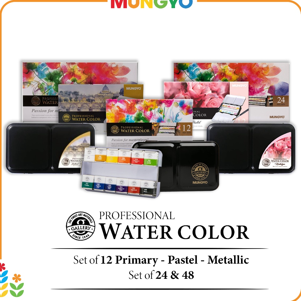 

Mungyo Gallery Artists Professional Watercolor Half Pan Metal Case r Y6U7