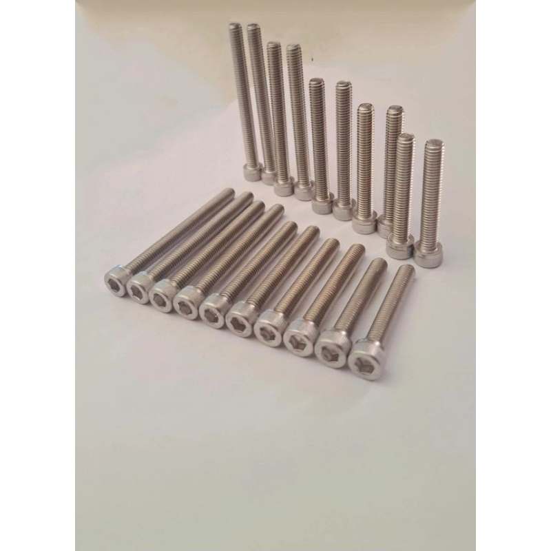 BAUT L STAINLESS M6 x 40 - M6 x 65 Stainless Steel THE A2-07 PANJANG 4cm sd 65 cm