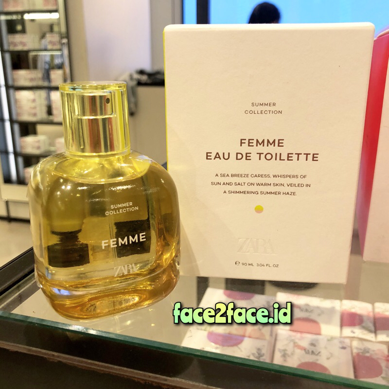 face2face.id ORIGINAL PARFUM ZARA FEMME SUMMER EDT 90 ML