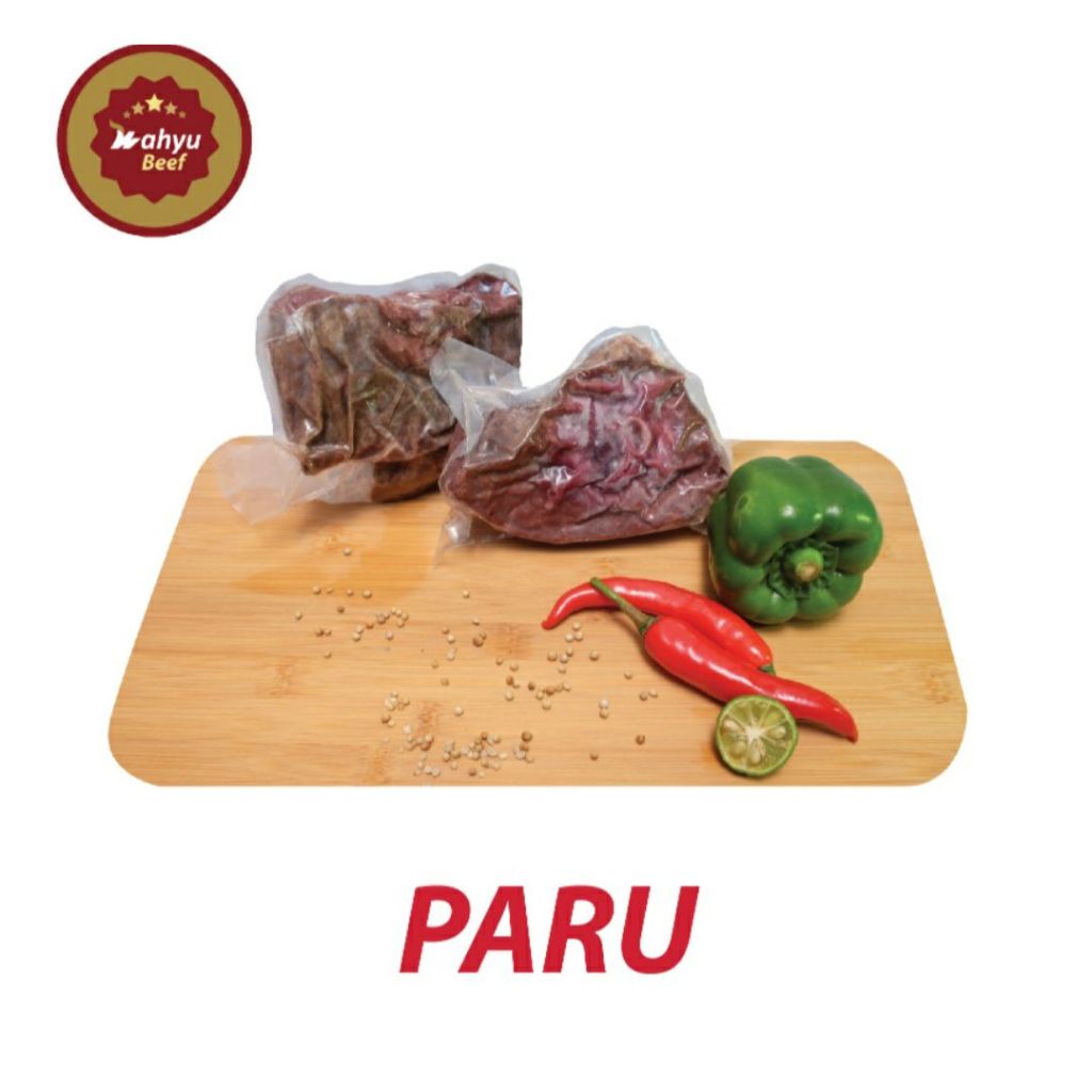 

PARU SAPI - POTONGAN RENDANG - SAPI GRASS FED ORGANIC - WAHYU BEEF
