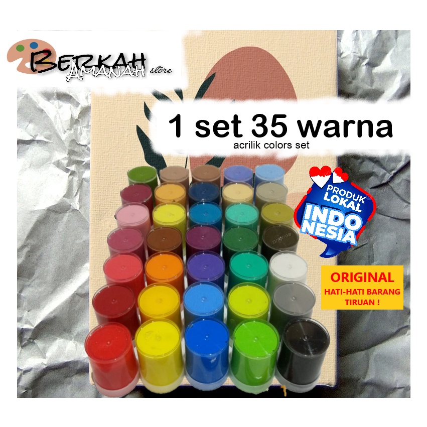 

1set 35 warnacat acrilik set b N4N7