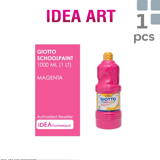 

Giotto School Paint Magenta Ungu pink 1 ml Cat Air Poster Lukis Super Washable 1 L h J1X8