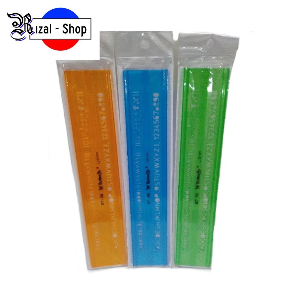 

Penggaris Mal Huruf Butterfly BTR5 5 mm Sablon l O1B8