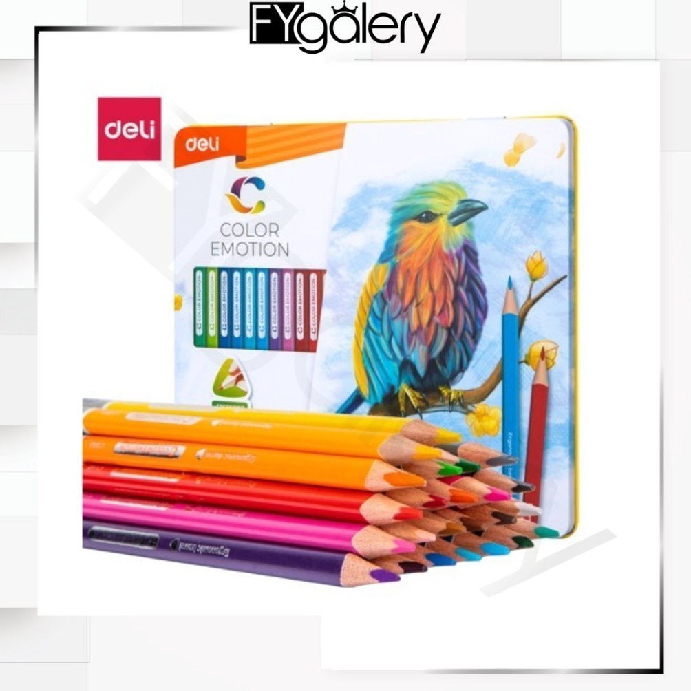 

FYGALERY DELI36 Deli Pensil Warna Colored Pencil 24C 24warnabox EC225 x VE2