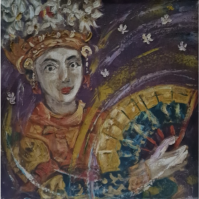 Lukisan Penari Bali I Karya Archimeda 2003