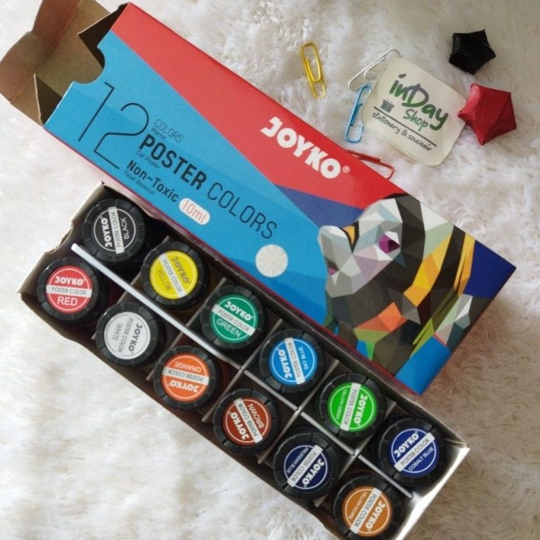 

12Warna Cat Poster Joyko INDAY SHOP j KG5