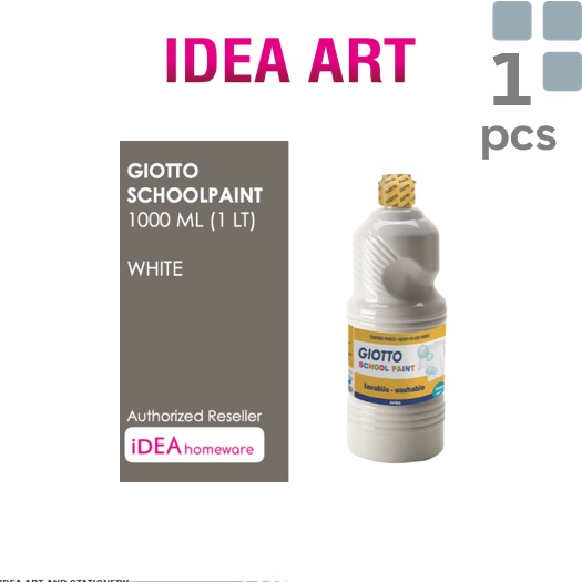 

Giotto School Paint White Putih 1 ml Cat Air Poster Lukis Super Washable 1 L s Q1B5