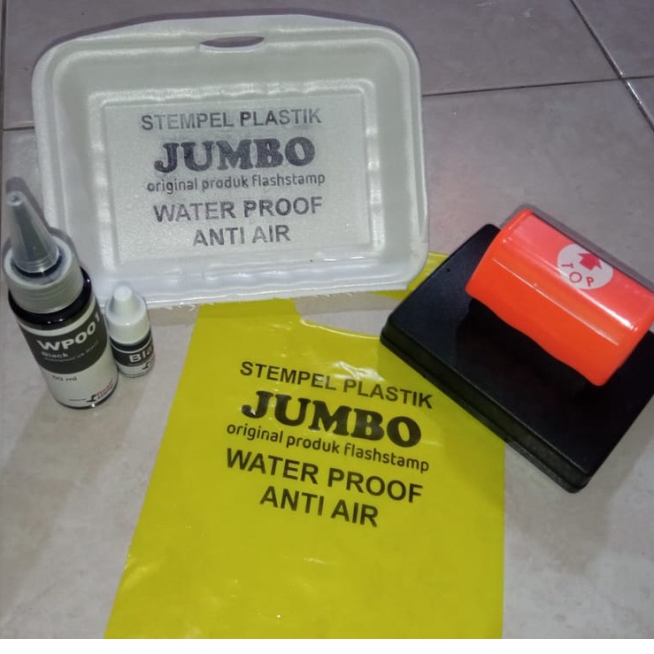 

Stempel Flash Plastik Jumbo Tinta Anti Air Waterproof Untuk Bahan Plastik Sterofoam Kain SpunBond Kresek Wall thin dll n K6C6